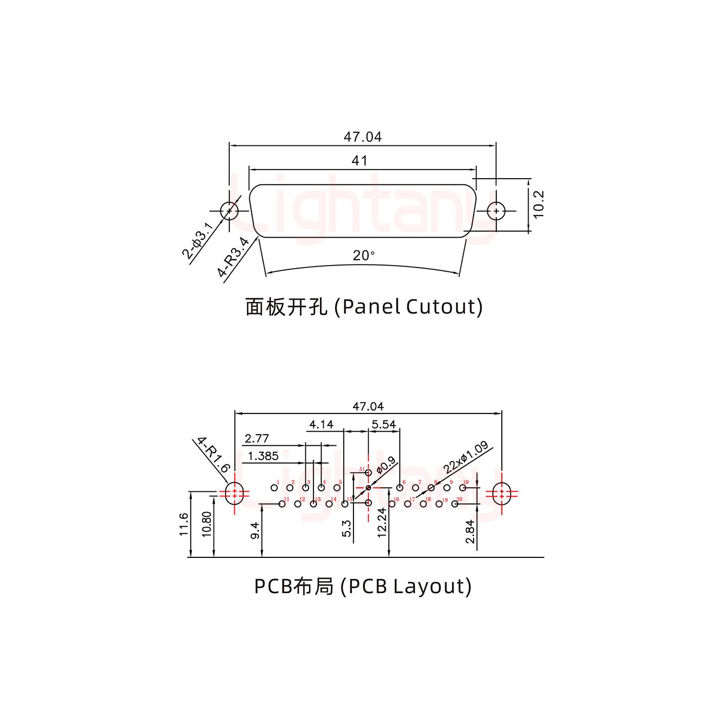 21W1公PCB彎插板/鉚支架11.6/射頻同軸50歐姆