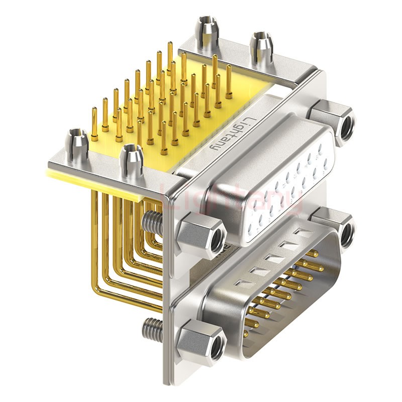 DR15 上公下母 間距15.88車針雙胞胎 D-SUB連接器