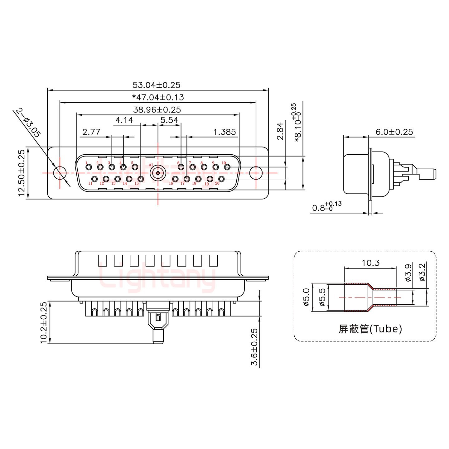 21W1公頭焊線+防水接頭/線徑5~11mm/射頻同軸75歐姆