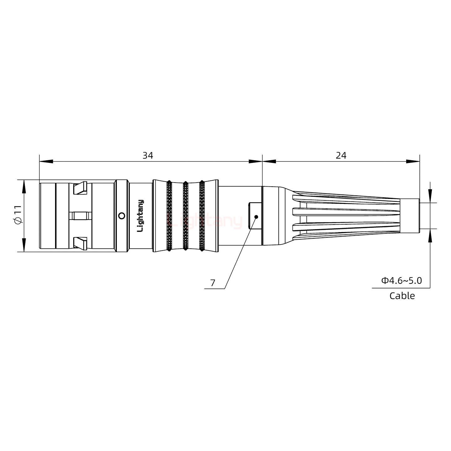 FGG.0K.002.CLAC50Z推拉自鎖帶護(hù)套直式插頭