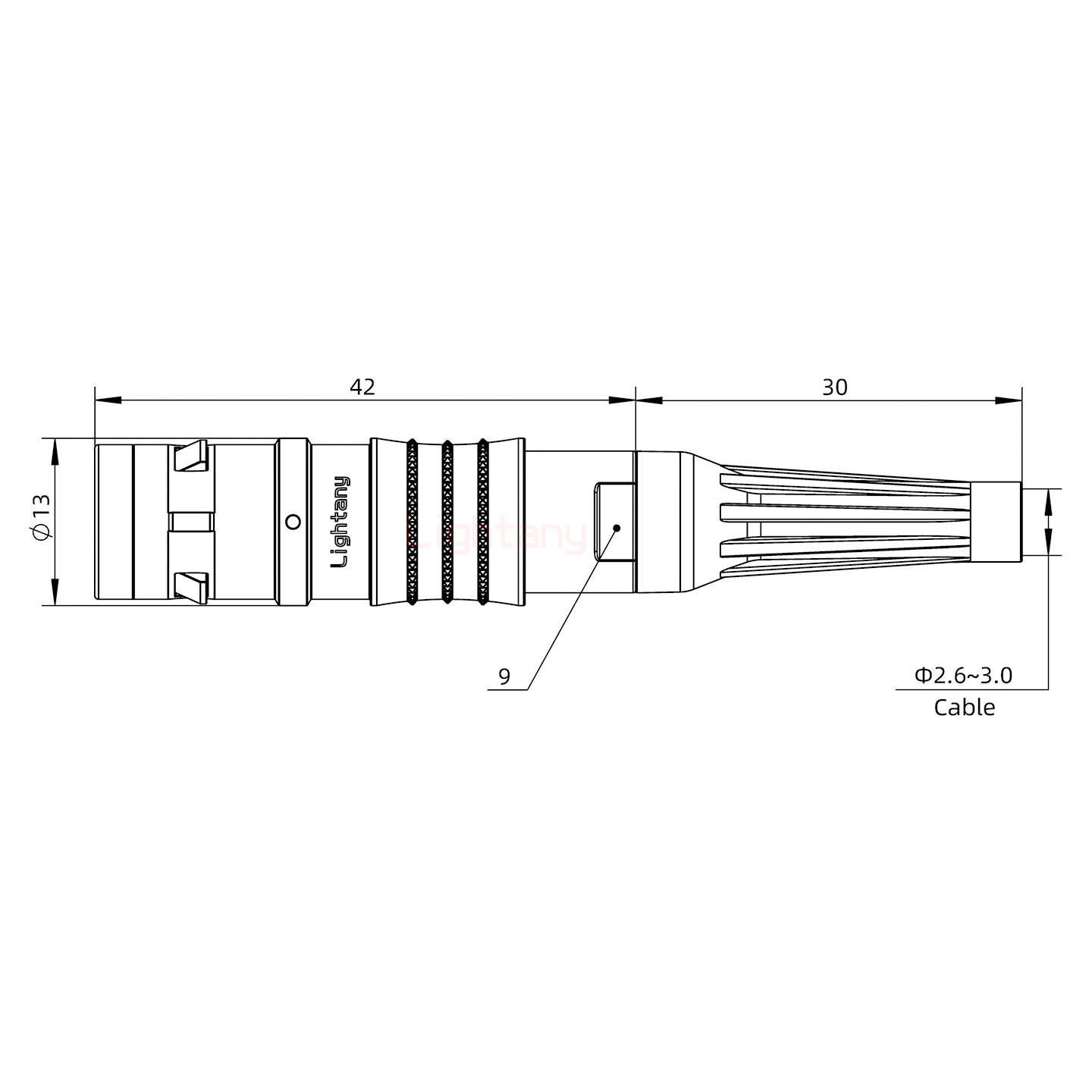 FGG.1K.002.CLAC30Z推拉自鎖帶護套直式插頭