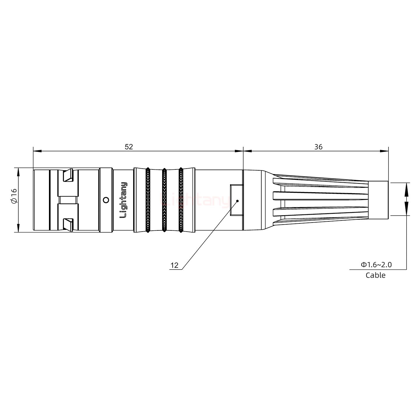 FHG.2K.003.CLAC20Z推拉自鎖帶護(hù)套彎式插頭